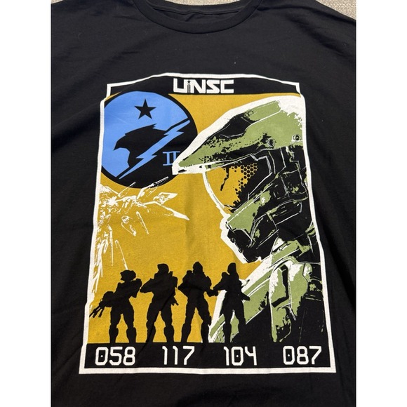 Halo Other - Halo Infinite Master Chief Black Short Sleeve Graphic T-Shirt Men's Size XXL New